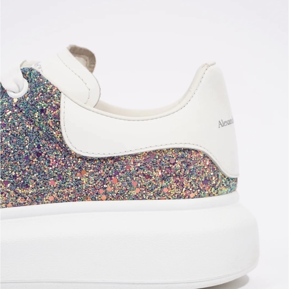 Alexander McQueen Women's Oversized "Glitter" Sneaker - Size 38.5 - Picture 2 of 11